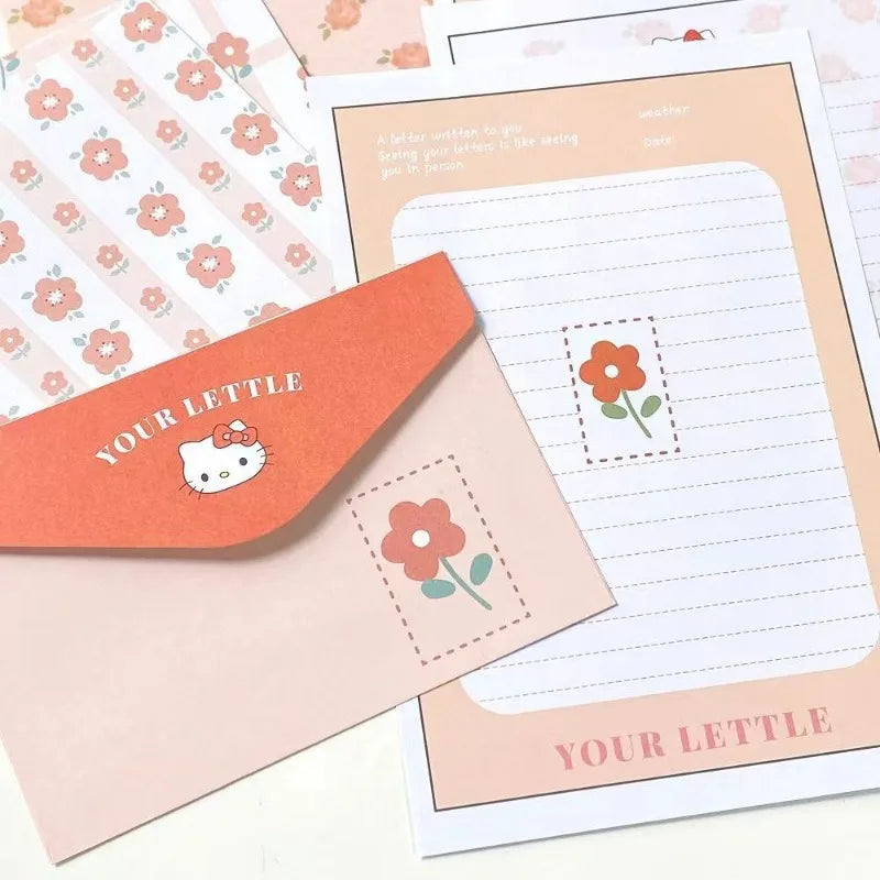 Romantic Hello Kitty Cartoon Stationery Set - Image 2