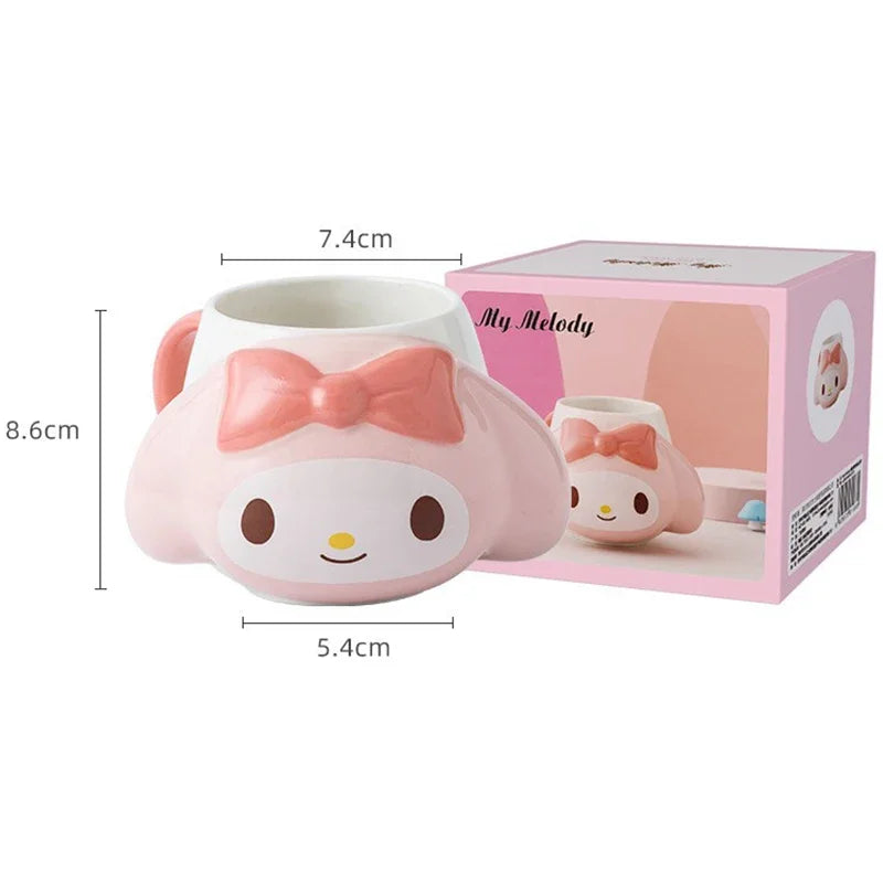 Cartoon Sanrio Kuromi & Hello Kitty Ceramic Mug - Image 10