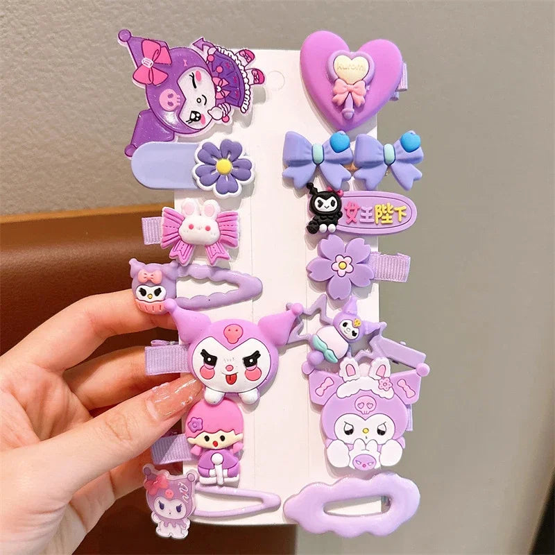 14pcs Sanrio Kuromi Cute Hairclips - Image 9