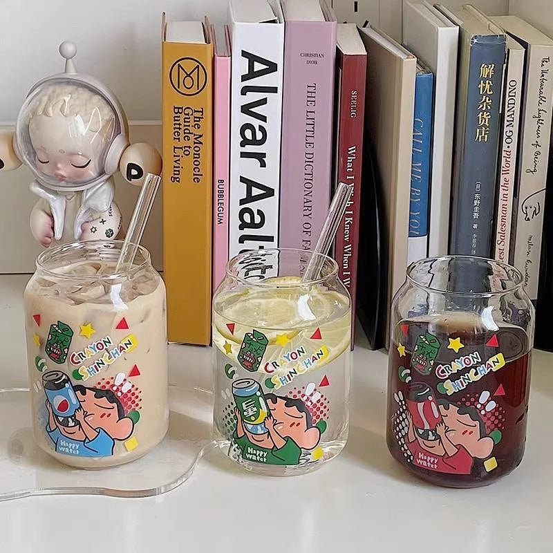 Cartoon Crayon Shin-Chan Crocodile Glass - Image 4