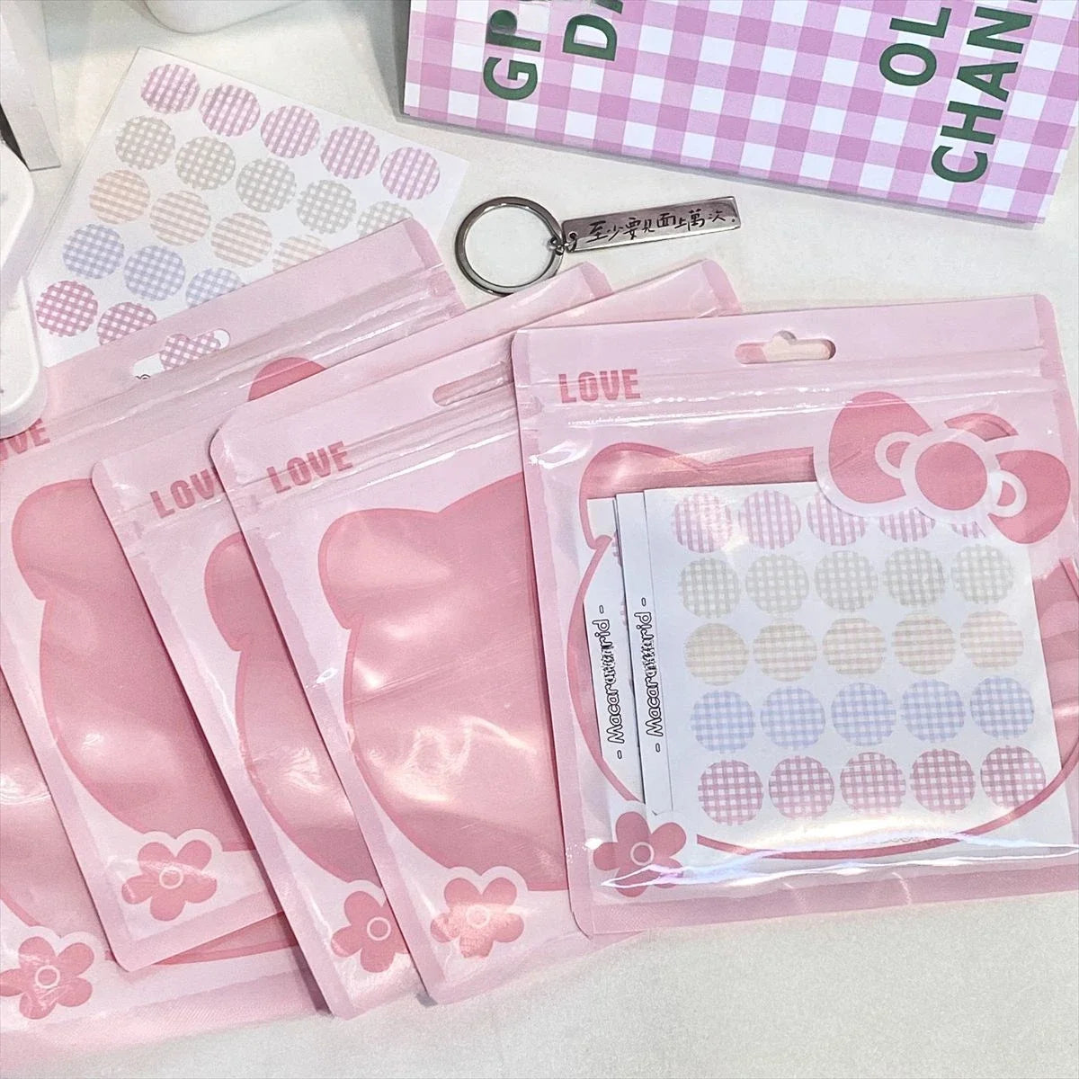 10PCS Kawaii Hello Kitty Necklace Jewelry Storage Bags - Image 3