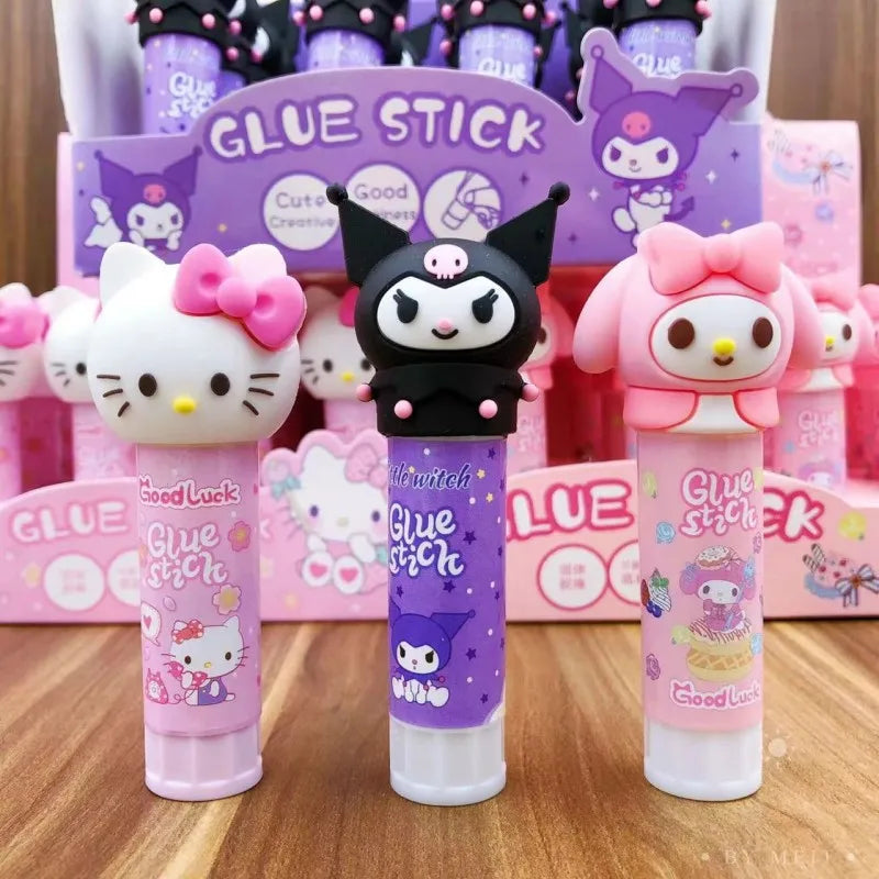 Hello Kitty, My Melody & Kuromi Silicone Cartoon Glue Stick - Image 2