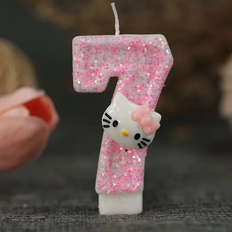 Kawaii Hello Kitty Number Birthday Candle - Image 12