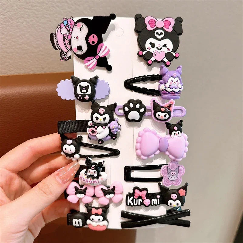 14pcs Sanrio Kuromi Hairclip Set - Image 7