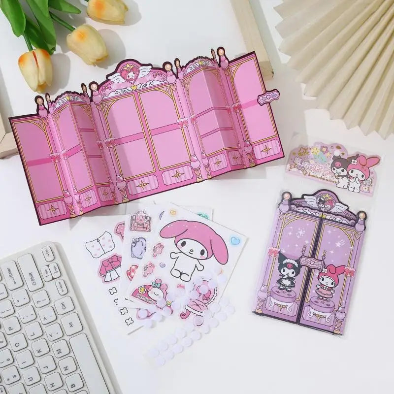 Kawaii Sanrio Hello Kitty Replacement Wardrobe Versatile Sticker - Image 4