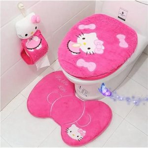 Sanrio Hello Kitty Toilet Seat Cushion 3-Piece Set