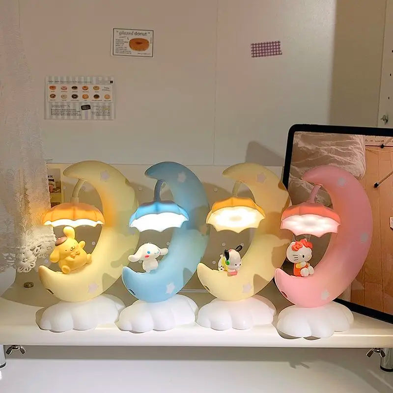 Cute Moon Hello Kitty Night Light - Image 5