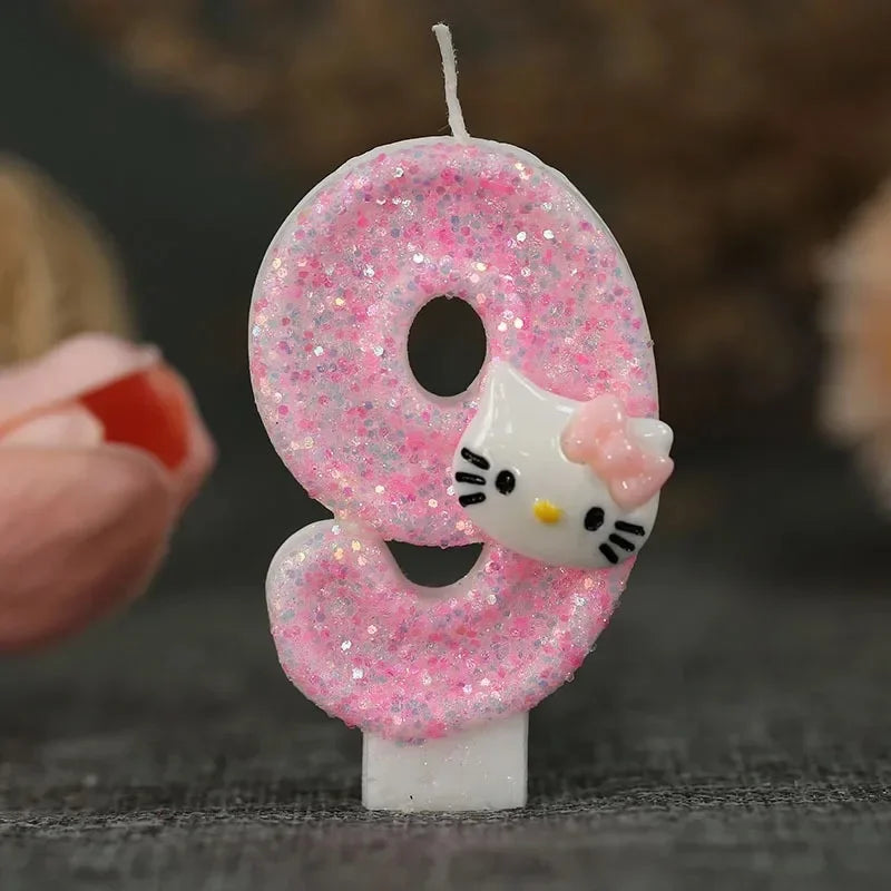 Kawaii Hello Kitty Number Birthday Candle - Image 6