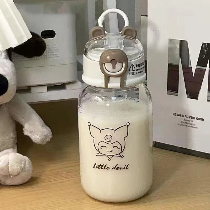 600ML Kawaii Sanrio Transparent Straw Cup - Image 5