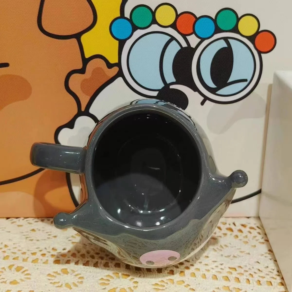 Cartoon Sanrio Kuromi & Hello Kitty Ceramic Mug - Image 4