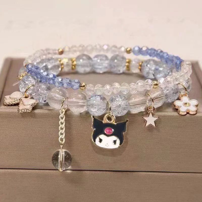 1PCS Kawaii Anime Sanrio Kuromi, My Melody & Cinnamoroll Bracelet - Image 5