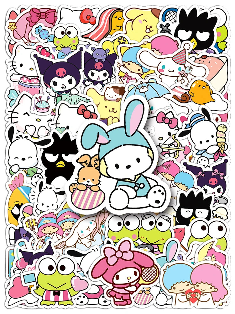 50 Piece MINISO Funny Cute Sanrio Family Stickers - Image 7