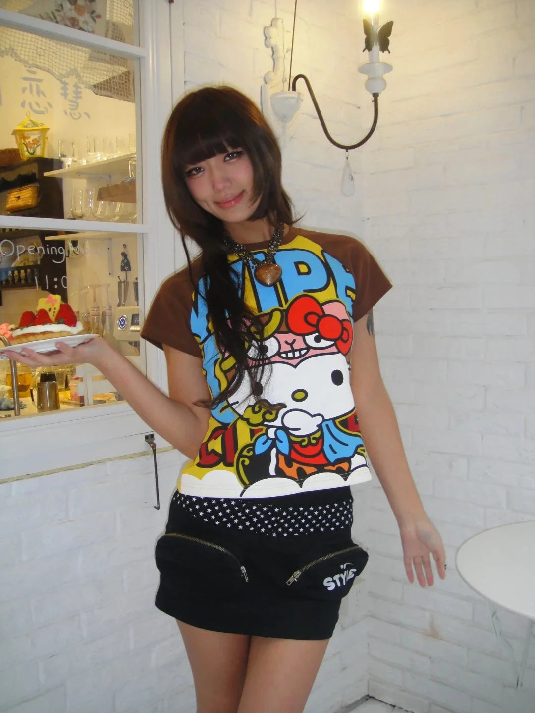 Sanrio Hello Kitty Y2K Fashion Short Tops - Image 3