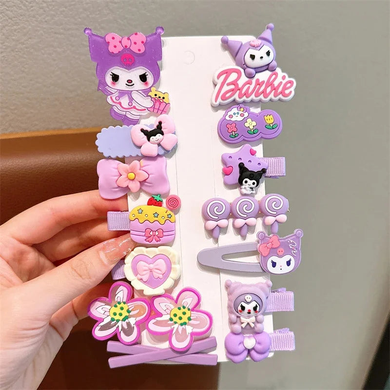14pcs Sanrio Kuromi Cute Hairclips - Image 7