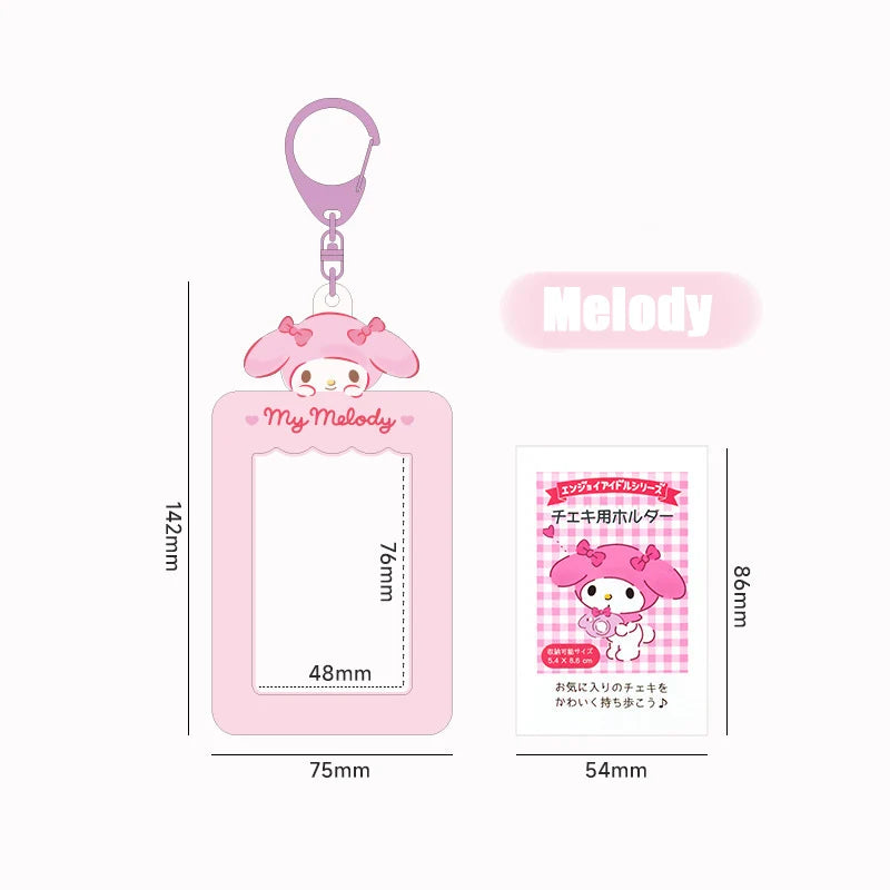 Kawaii Sanrio Hello Kitty Card Holder Keychain - Image 9