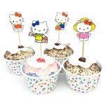 24Pcs Hello Kitty Cake Toppers