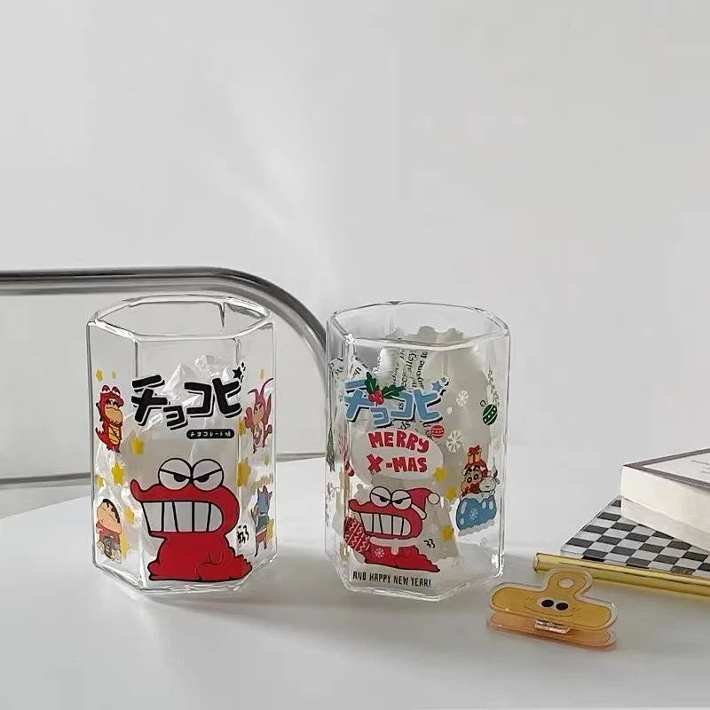 Cartoon Crayon Shin-Chan Crocodile Glass - Image 5