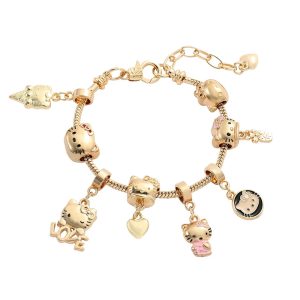 Hello Kitty Gold Plated Bracelets with Charms