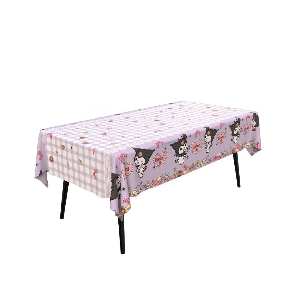 Sanrio Kuromi Birthday Party Tablecloth - Image 4